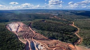 Engenho Mine, uranium production. Source: INB. Engenho Mine, uranium production. Source: INB.