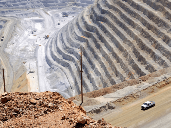 Mina a céu aberto Mina a céu aberto