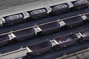 Transport of ore by rail, Kiruna. Source: LKAB. Transport of ore by rail, Kiruna. Source: LKAB.