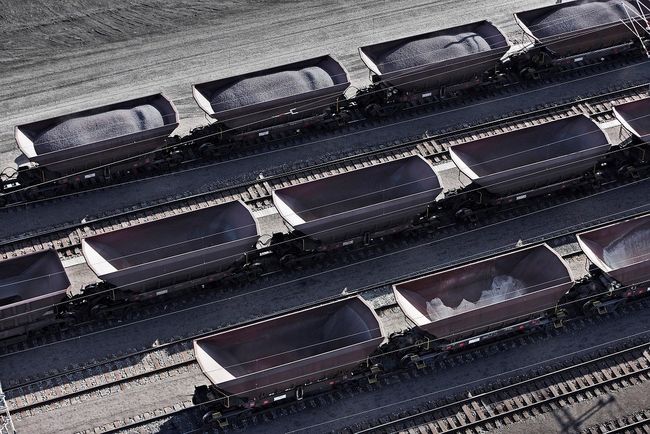 Transport of ore by rail, Kiruna. Source: LKAB. Transport of ore by rail, Kiruna. Source: LKAB.