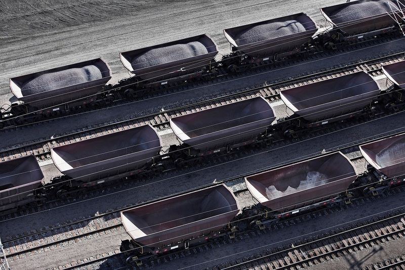 Transport of ore by rail, Kiruna. Source: LKAB. Transport of ore by rail, Kiruna. Source: LKAB.