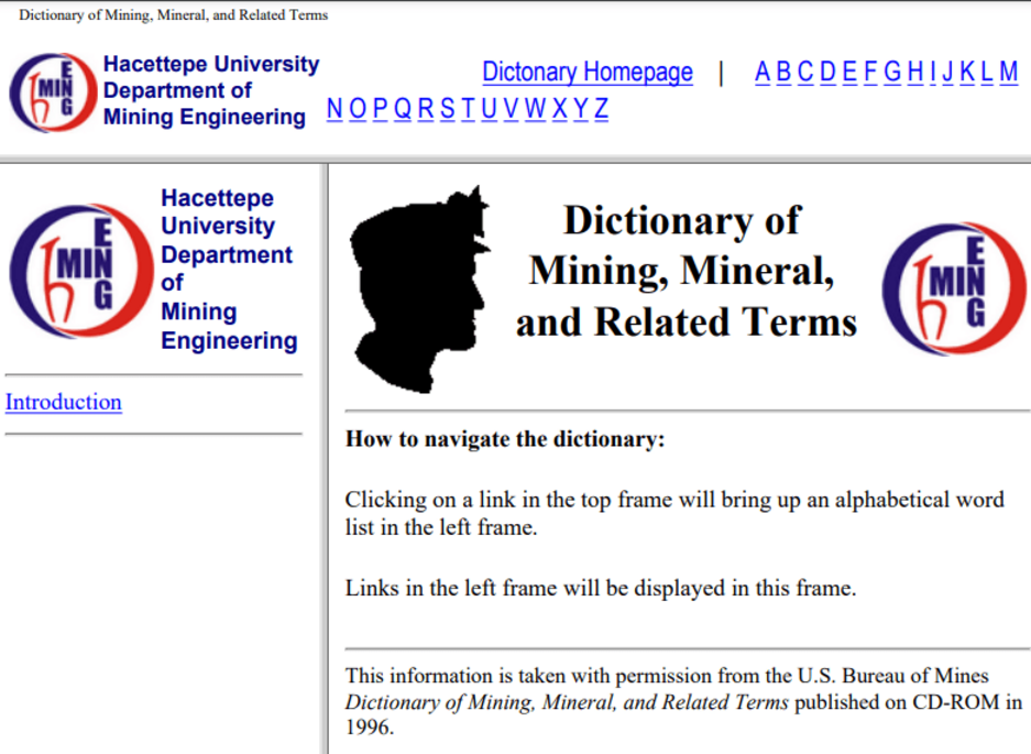 Hacettepe University Department of Mining Engineering - primeira página do documento