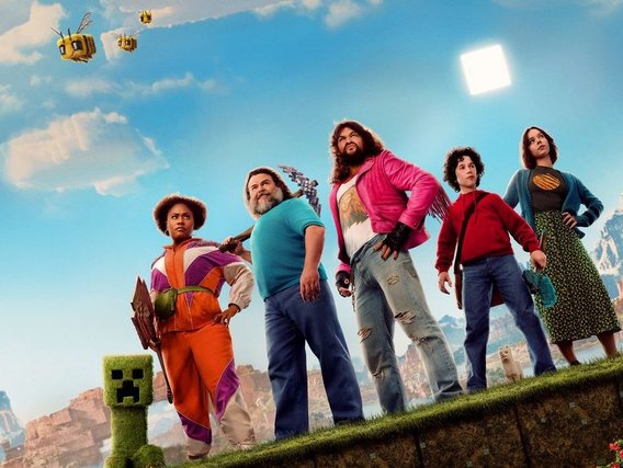 Ator principal do filme Minecraft com alguns animais