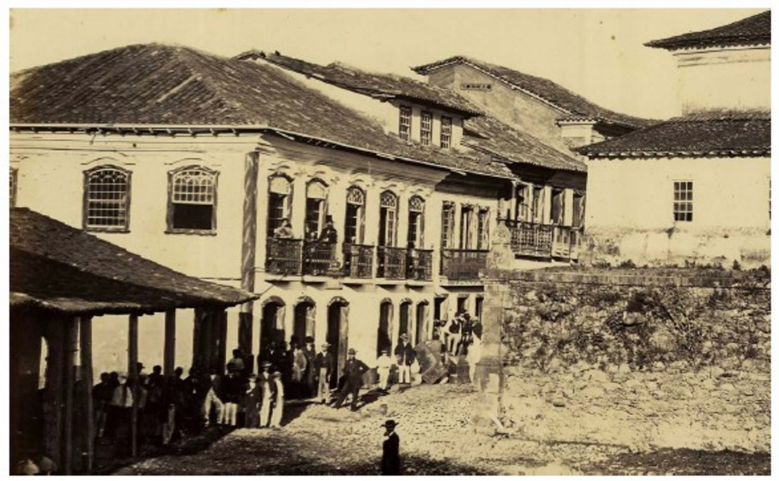 Espaço urbano de Arraial do Tijuco, atual Diamantina. Imagem: https://www.scielo.br/j/anaismp/a/mHw9qvbnf6N9MfQc4CZH4vK/?lang=pt