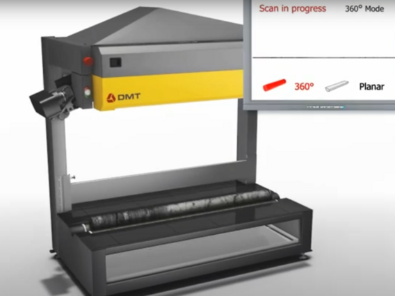 O CoreScan pode ser visto na íntegra durante o processo de escaneamento
