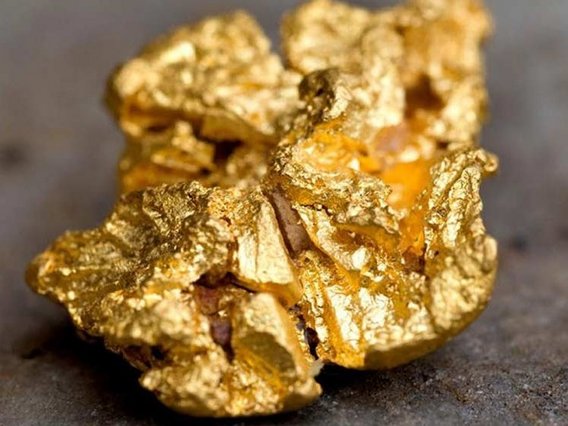 Ouro Um pedaço de ouro