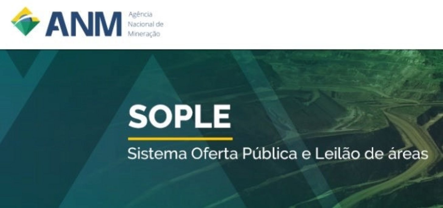 O sistema SOPLE no site da ANM