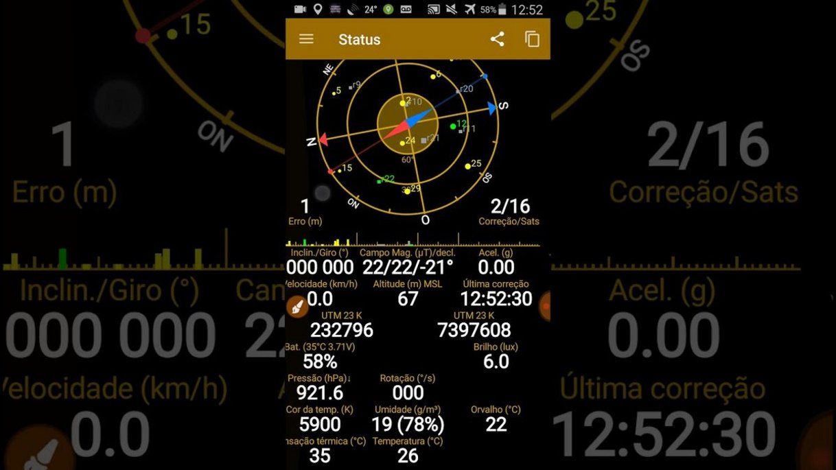 GPS Status & Toolbox no seu celular