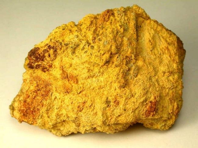 Jarosite, a mineral first found on Mars. Source: Wikimedia Commons. Jarosite, a mineral first found on Mars. Source: Wikimedia Commons.