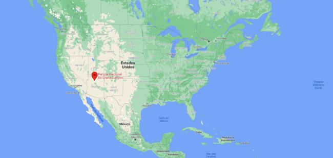 Location of Grand Canyon National Park, Arizona. Location of Grand Canyon National Park, Arizona.