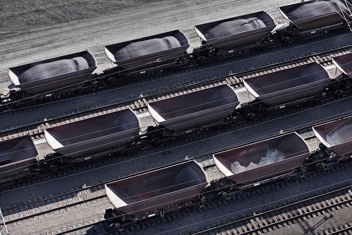Transport of ore by rail, Kiruna. Source: LKAB. Transport of ore by rail, Kiruna. Source: LKAB.